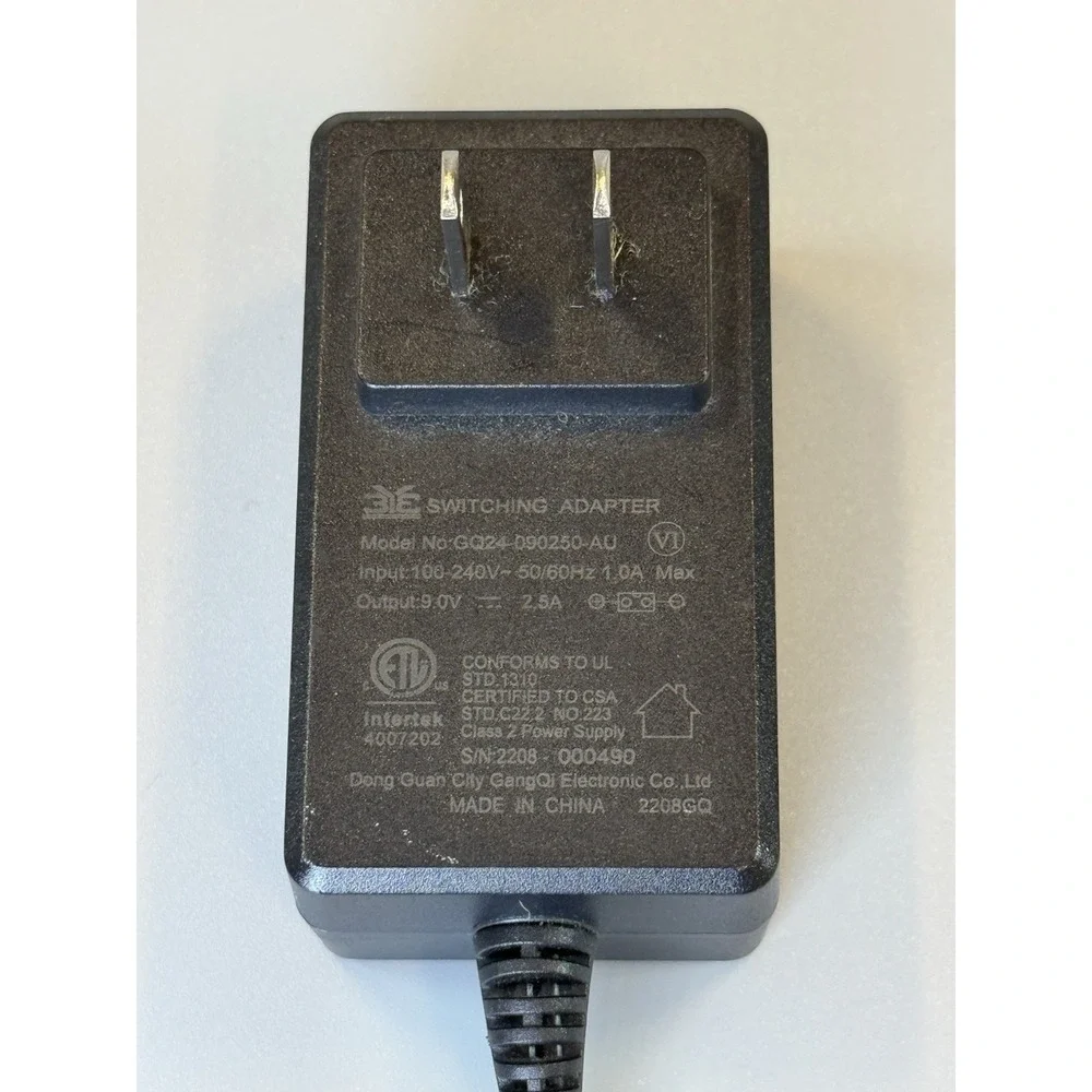 Eva-Dry EDV1100 Ivation IVADM10 3YE GQ24-090250-AU Power Supply AC Adapter